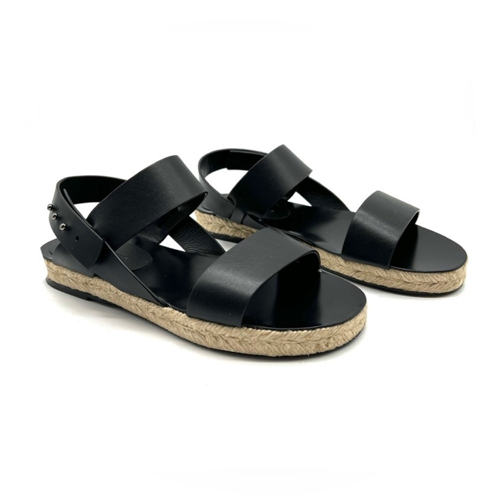 Jenni Kayne Sunday Leather Espadrille Sandals in Black
Size 39 EU/US 9